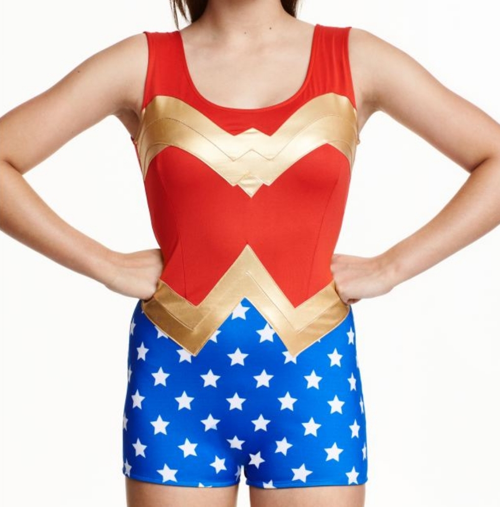 Halloween Wonder Women Costume Bodysuit